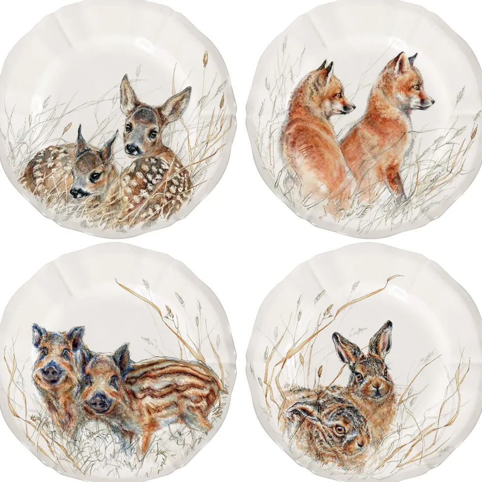 4 assiettes à dessert - Sologne