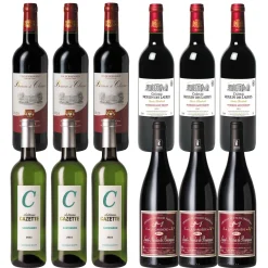 Assortiment de 12 bouteilles