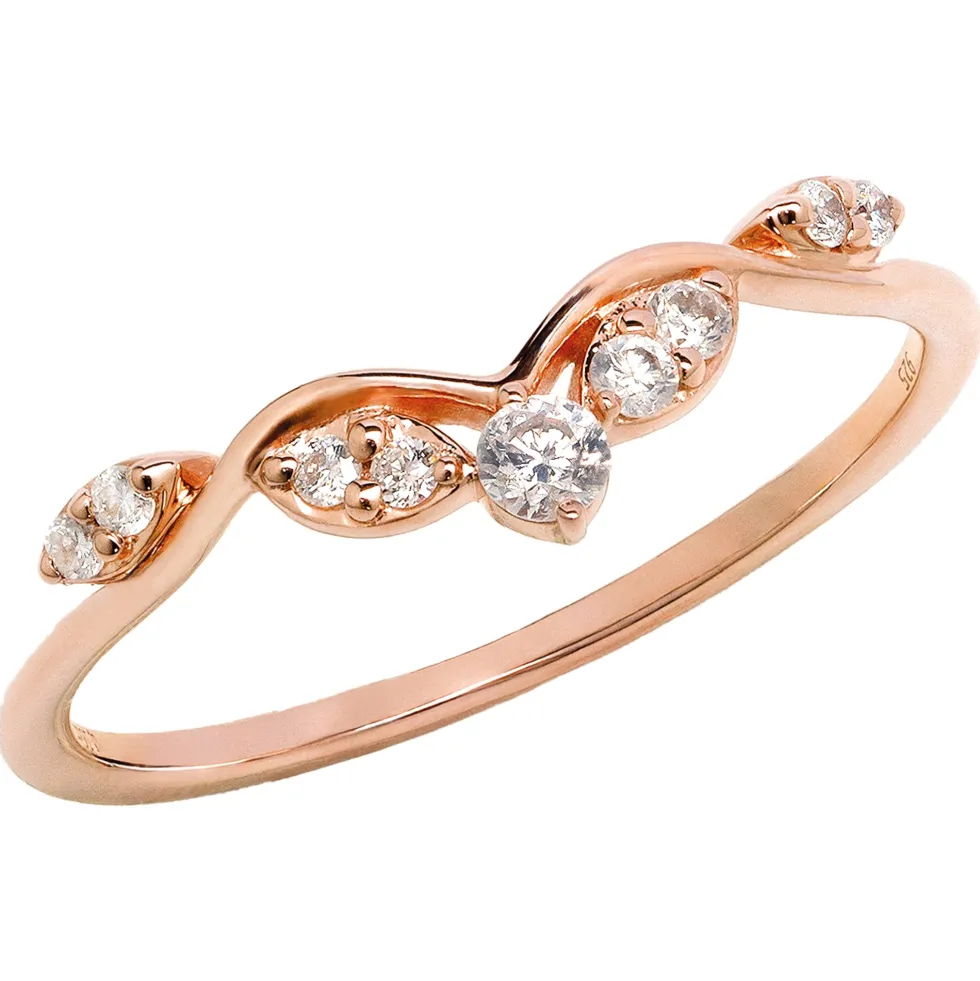 Bague éclat romantique