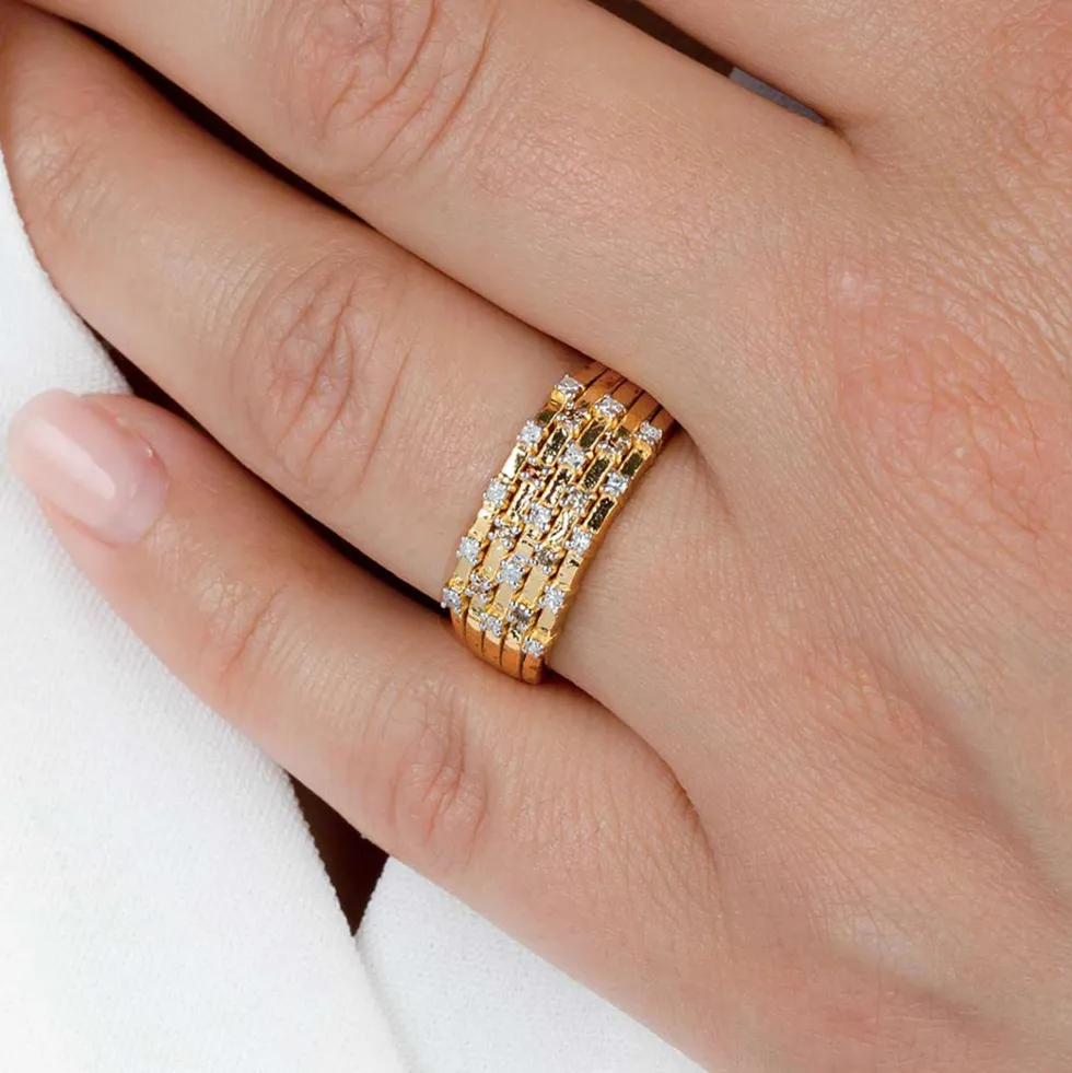 Bague or & diamants