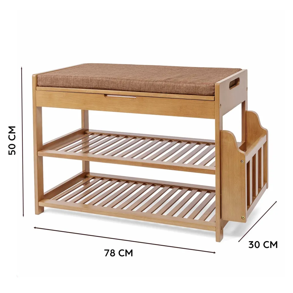 Banc à chaussures 3 en1