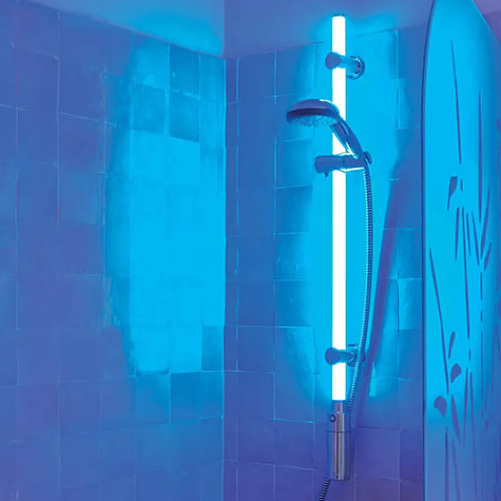 Barre de douche à LEDs