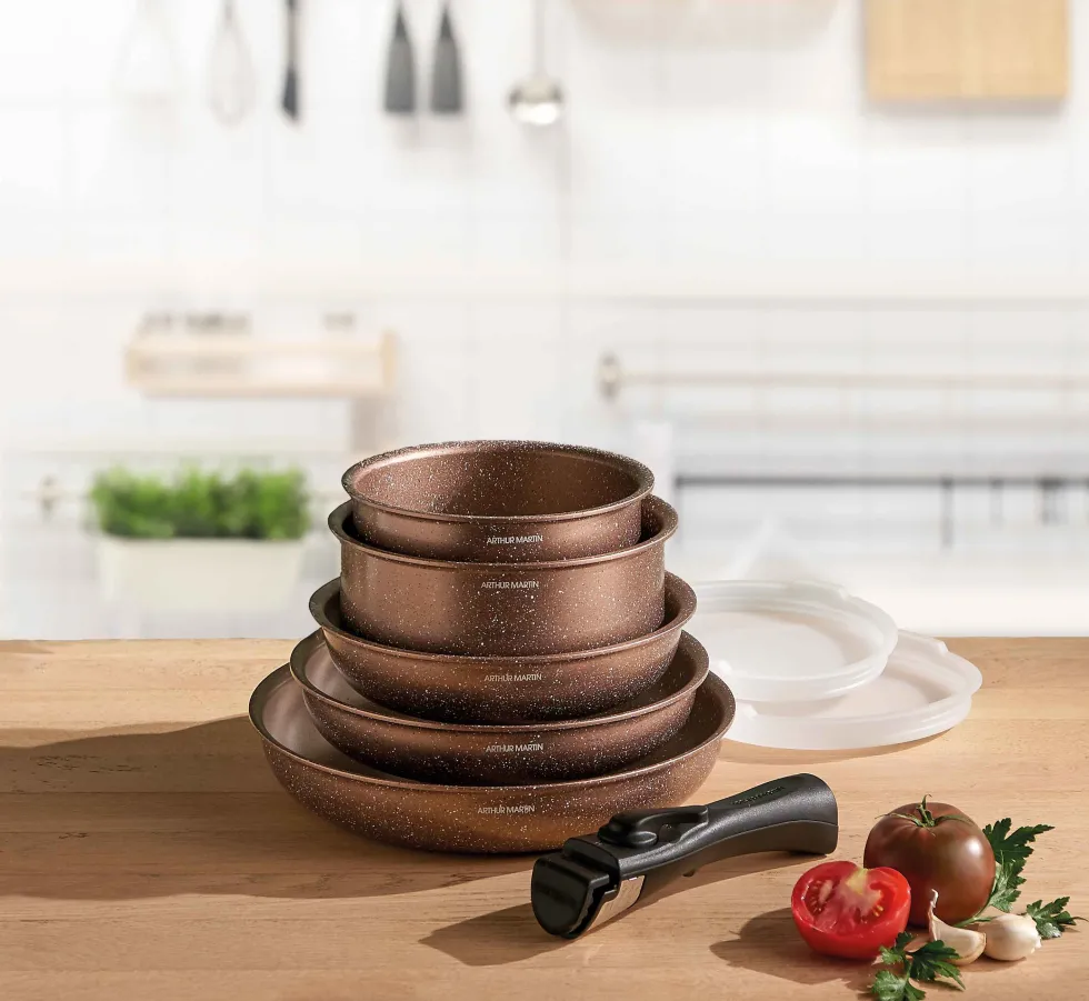 Batterie de cuisine Arthur Martin 10 pièces