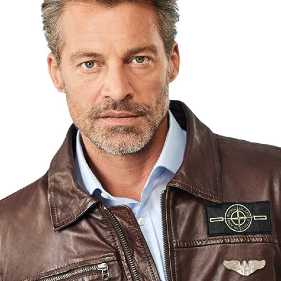 Blouson cuir aviateur