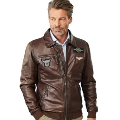 Blouson cuir aviateur