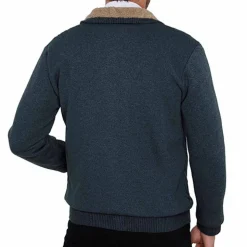 Blouson maille doublé polaire