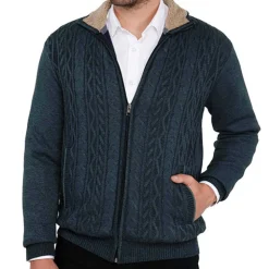 Blouson maille doublé polaire