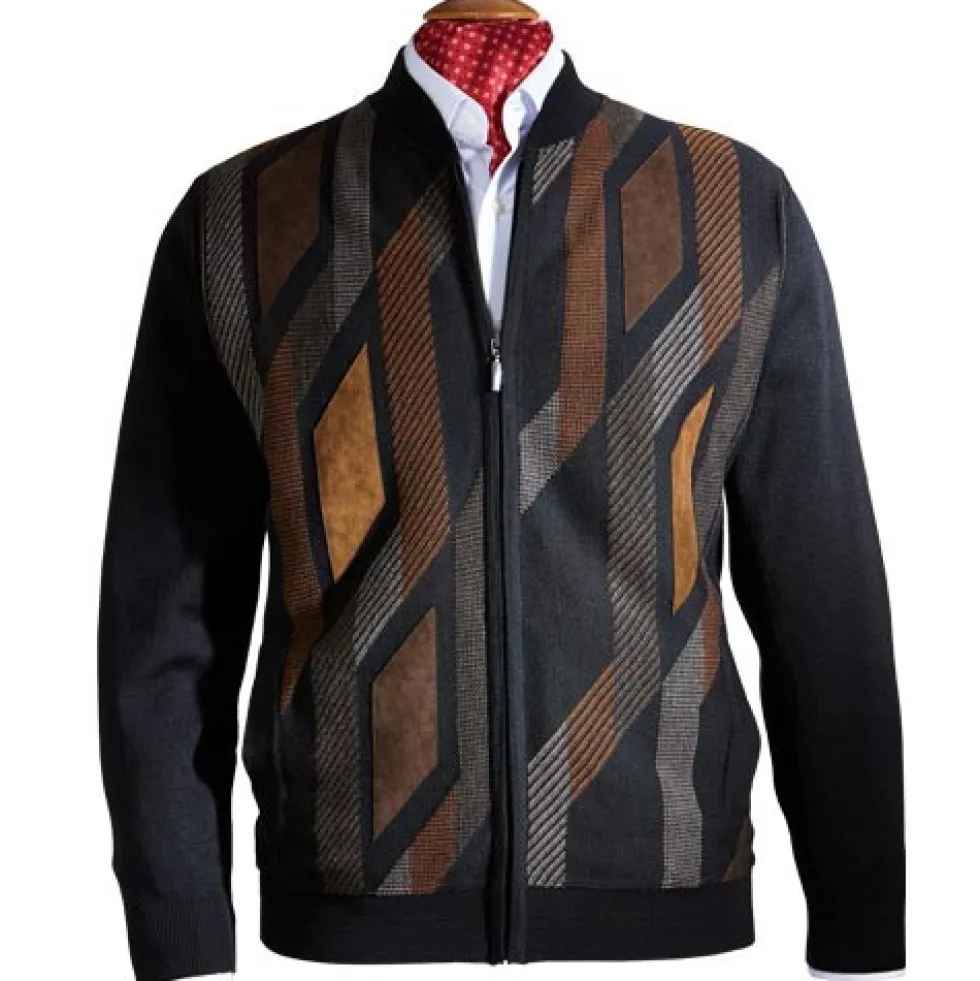 Blouson Mérinos et Alcantara®