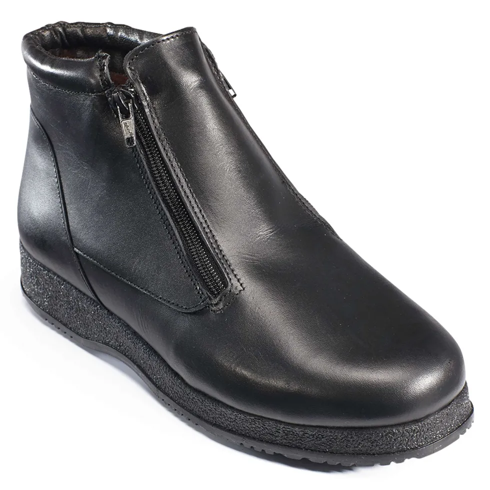 Boots Cuir Doublées Laine