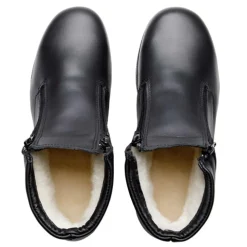 Boots Cuir Doublées Laine