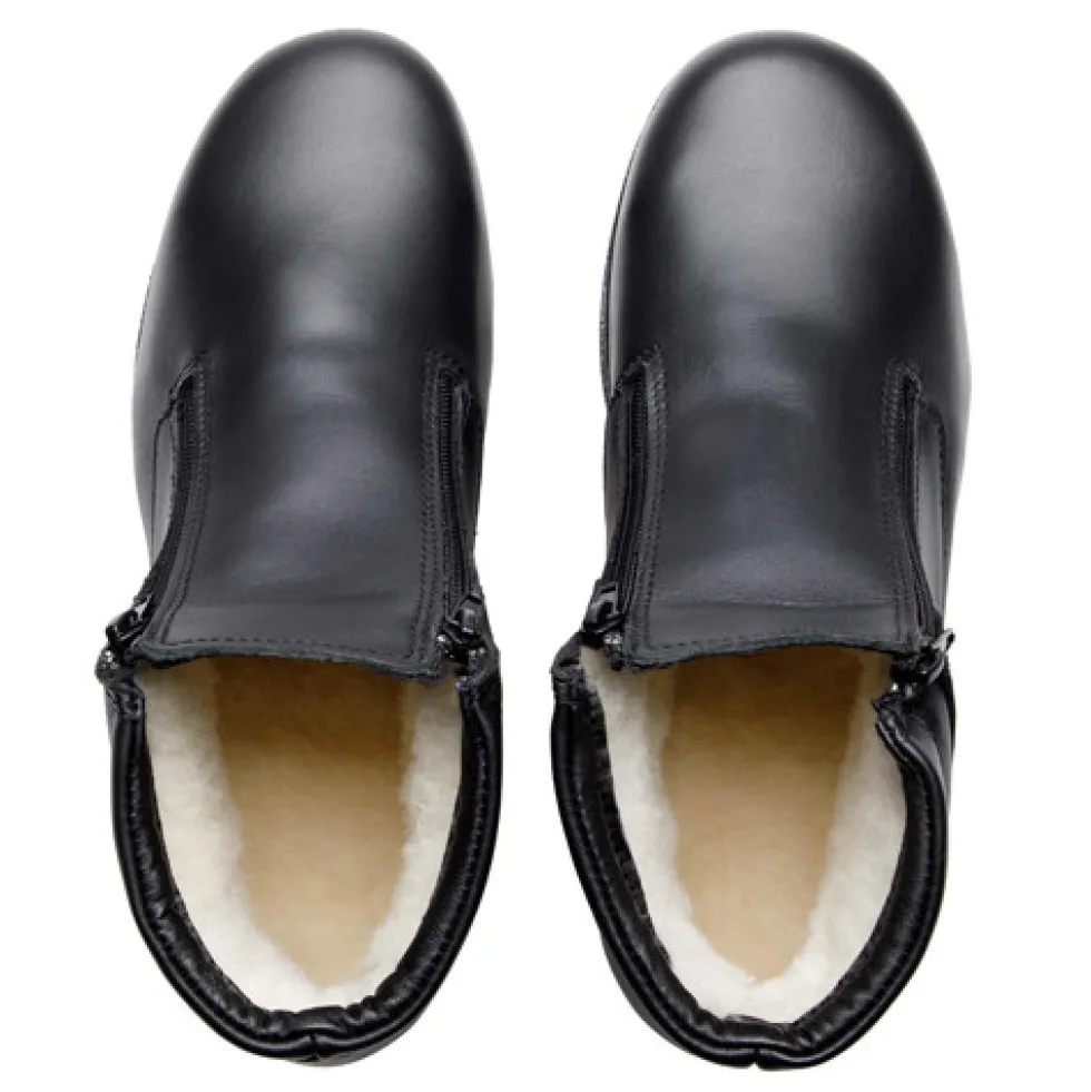 Boots Cuir Doublées Laine