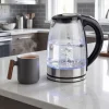 Bouilloire lumineuse en verre