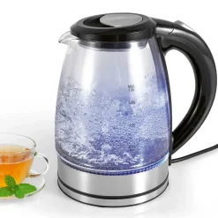 Bouilloire lumineuse en verre