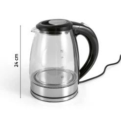 Bouilloire lumineuse en verre