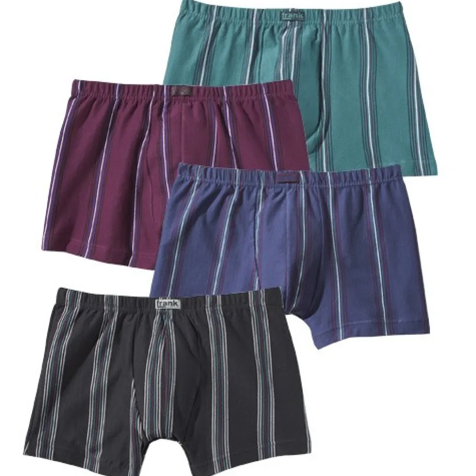 Boxers coton rayés - les 4