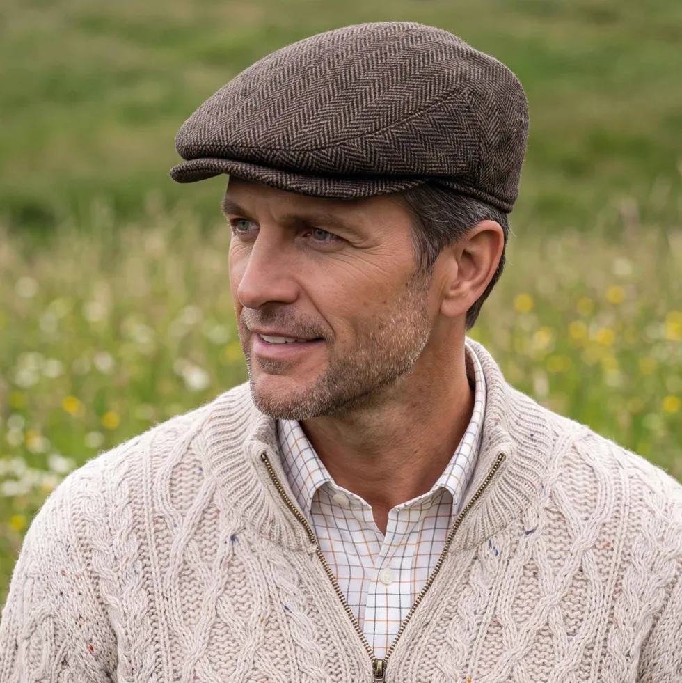 Casquette tweed laine