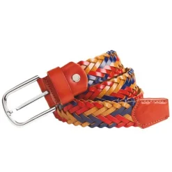 Ceinture Tressée Tricolore