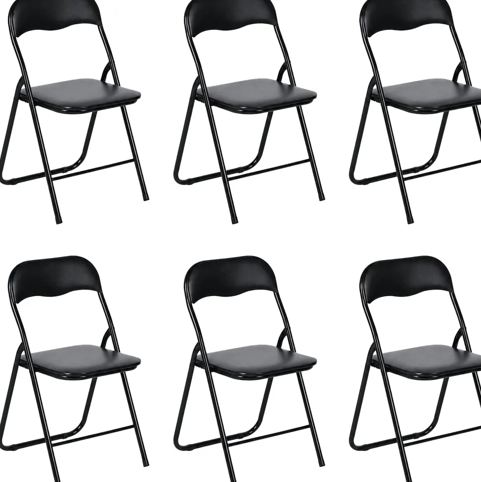 Chaises pliantes - les 6