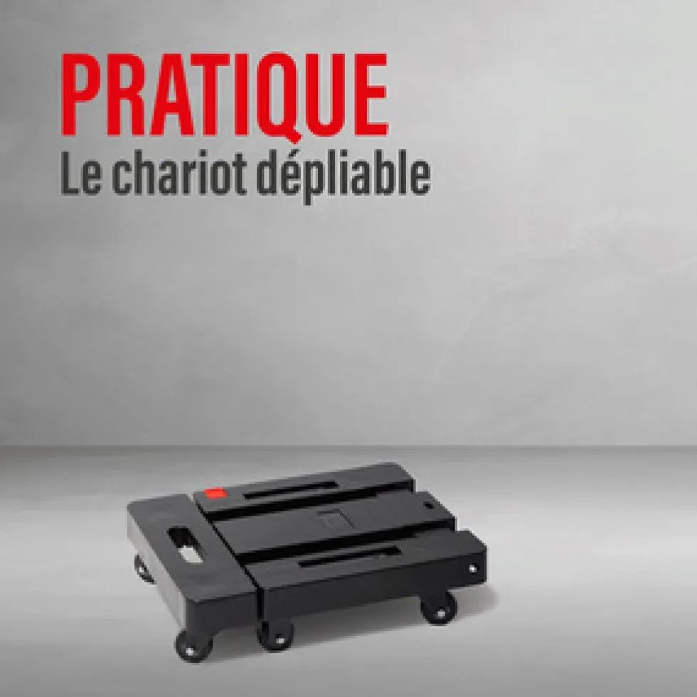 Chariot pliant maxi charge