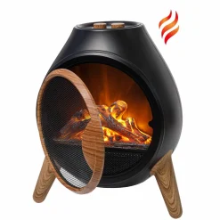 Chauffage d’appoint "feu de bois"