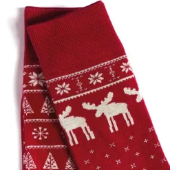 Chaussettes De Noël Caribous & Flocons