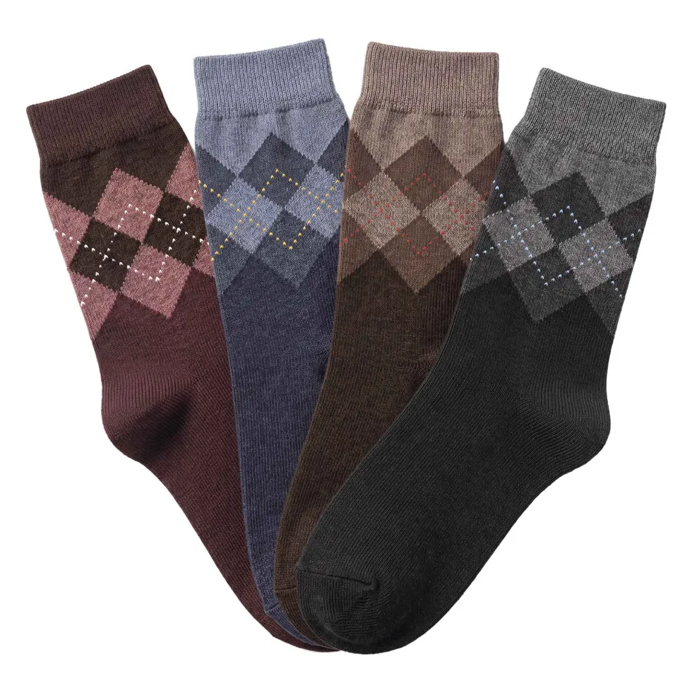 Chaussettes intarsia - les 4