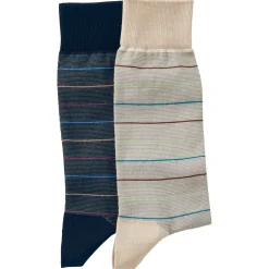 Chaussettes rayées fil d'Écosse