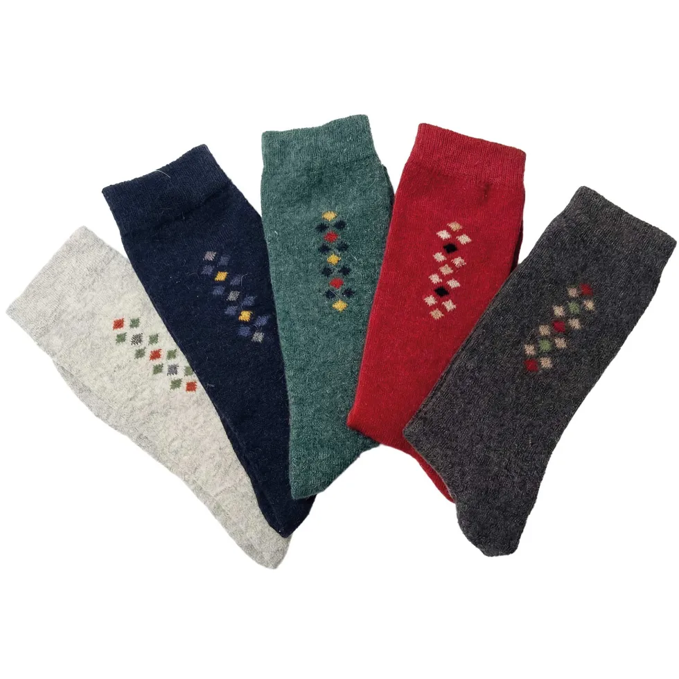Chaussettes soie et cachemire - les 5