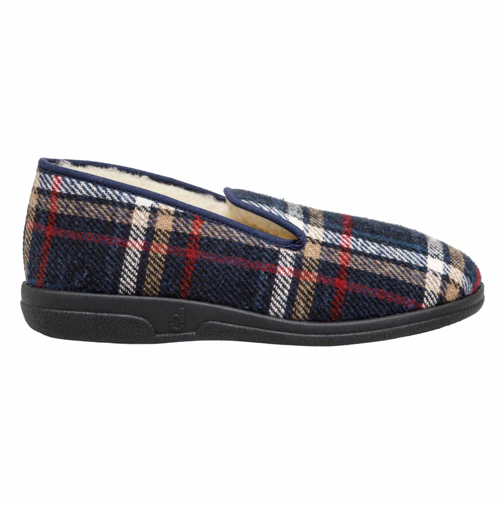 Chaussons carreaux laine