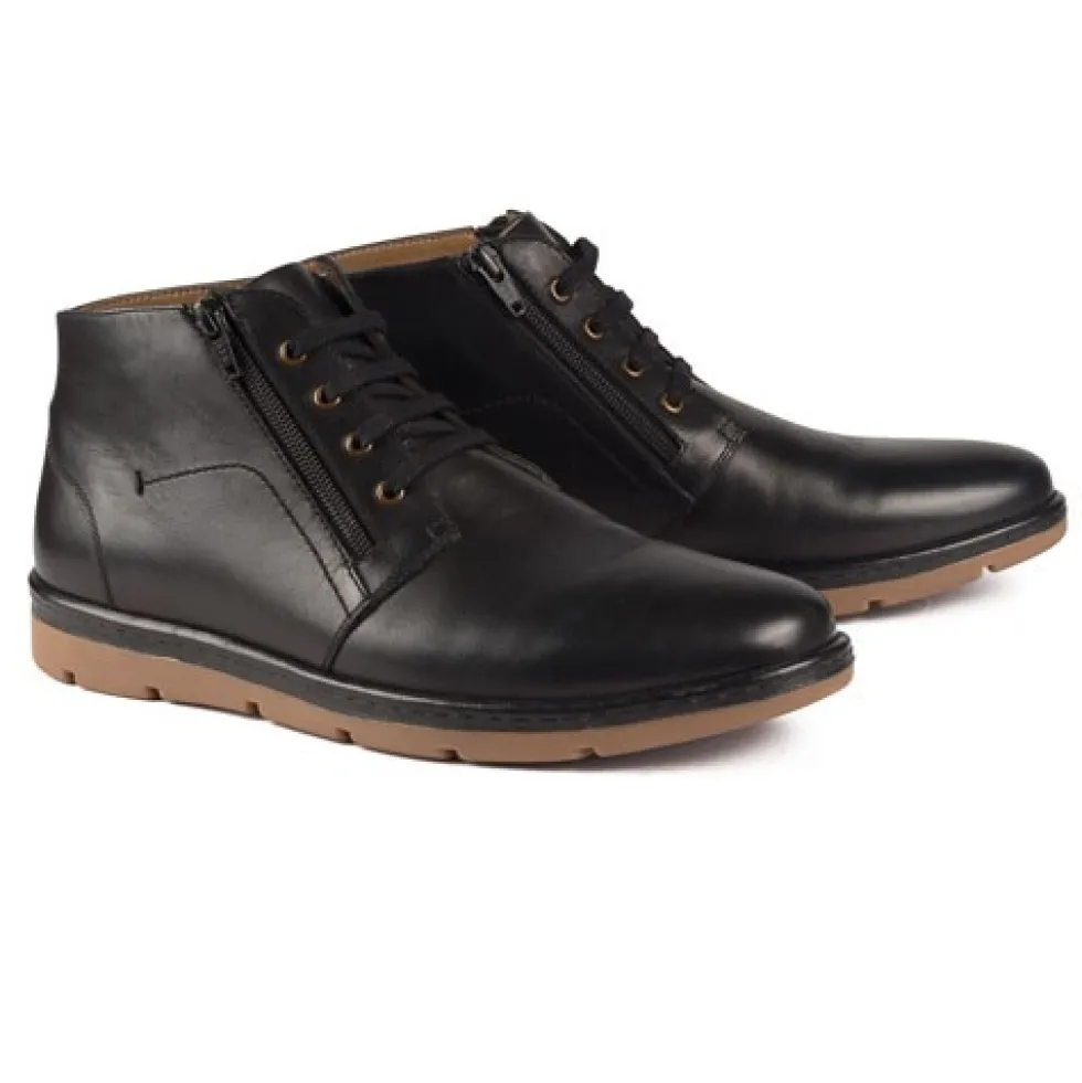 Chaussures montantes double zip