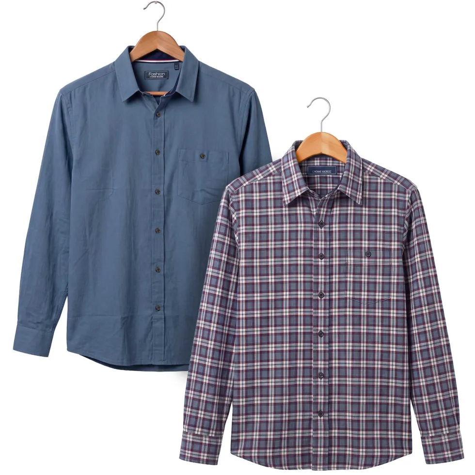 Chemise bleu cardiff - les 2 (de même taille)