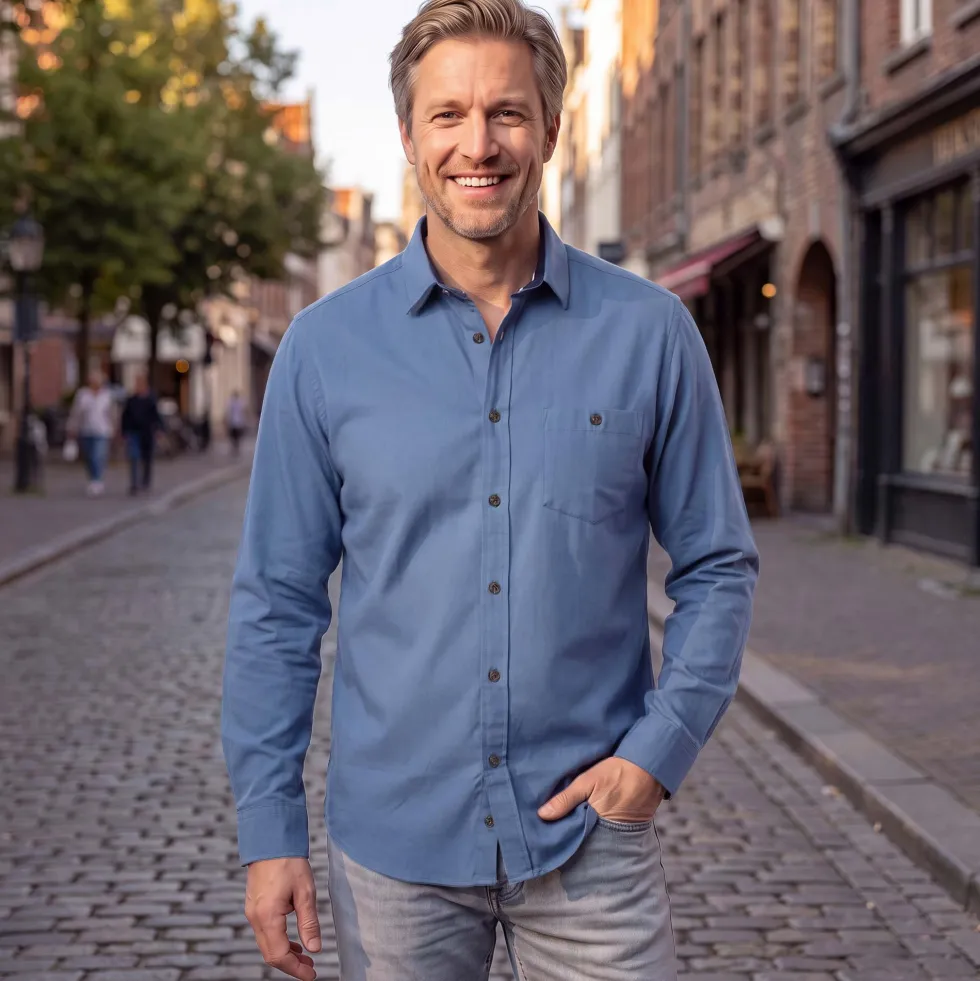 Chemise bleu cardiff uni