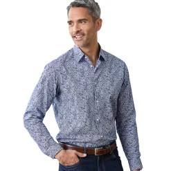 Chemise cachemire-blue
