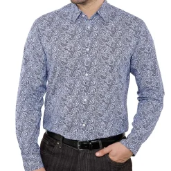 Chemise cachemire-blue