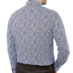 Chemise cachemire-blue