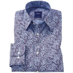 Chemise cachemire-blue
