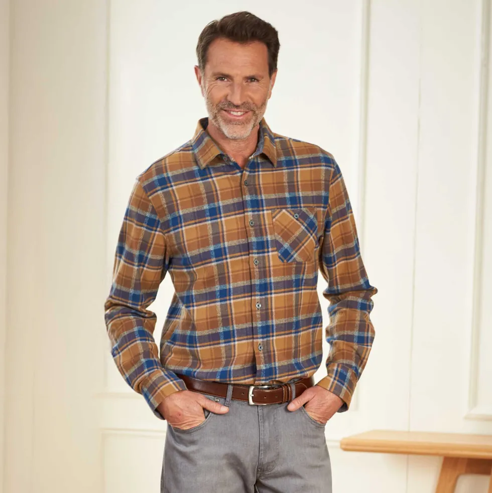 Chemise carreaux flanelle Chambéry