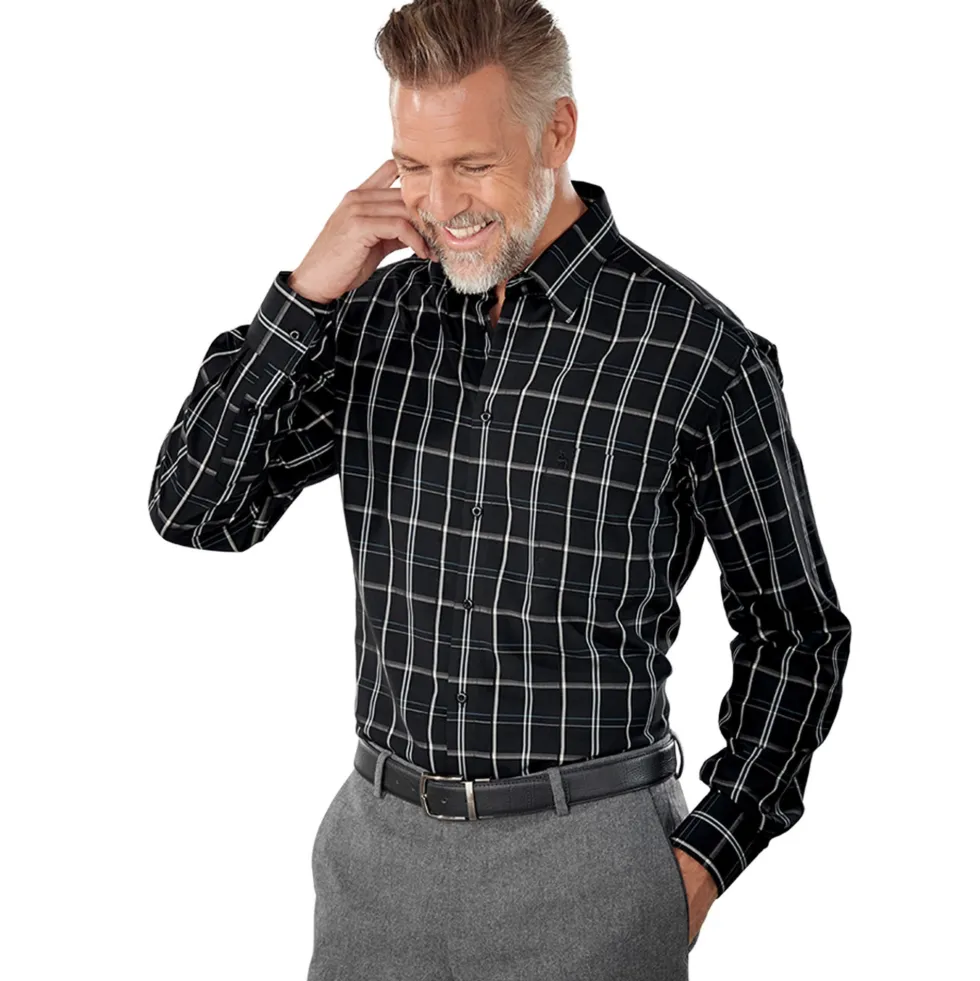 Chemise Carreaux Microfibre Mode
