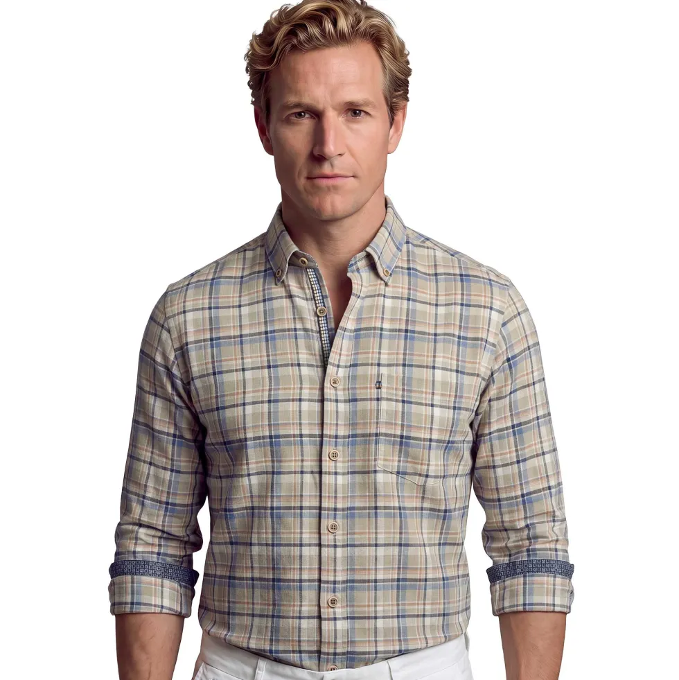 Chemise carreaux pastel