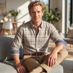 Chemise carreaux pastel