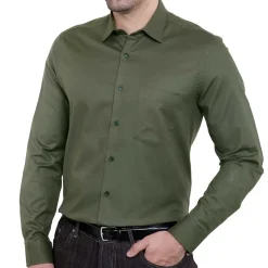 Chemise coton extensible