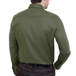 Chemise coton extensible