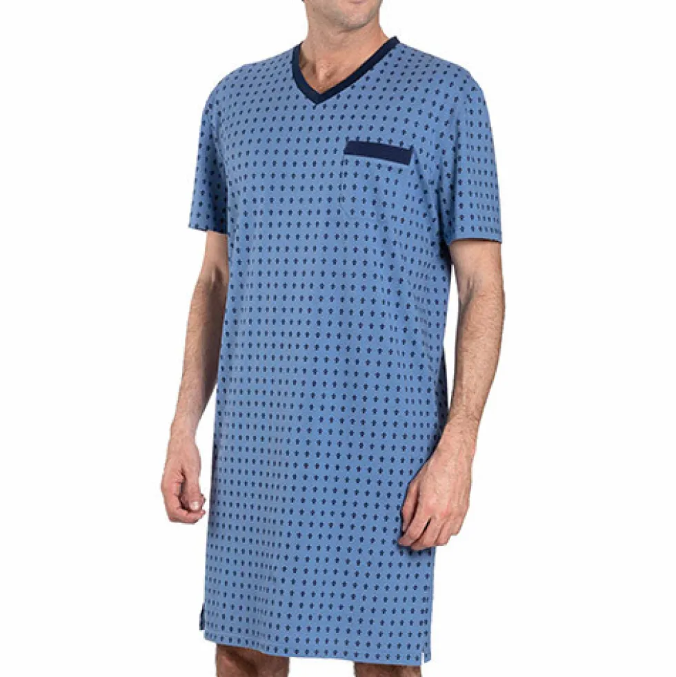 Chemise de nuit fleurs de lys