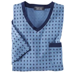 Chemise de nuit fleurs de lys