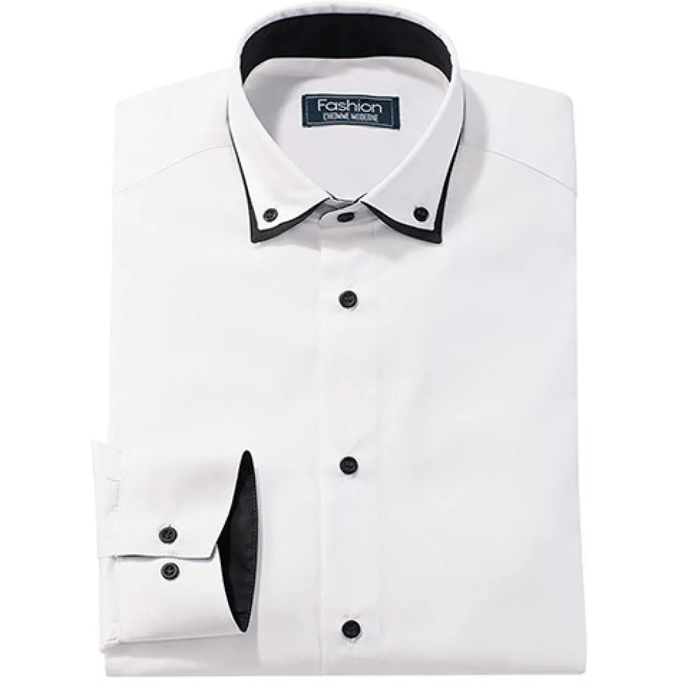 Chemise double col