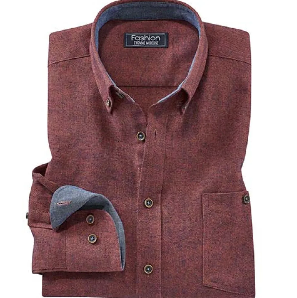 Chemise flanelle chevrons