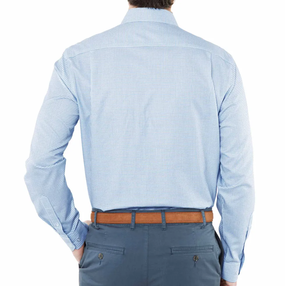 Chemise héritage sans repassage carreaux