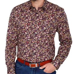 Chemise imprimé feuillage