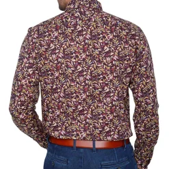 Chemise imprimé feuillage