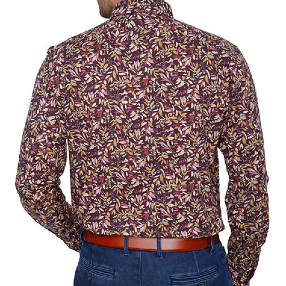 Chemise imprimé feuillage